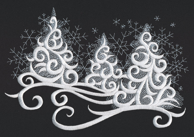 Snow Tipped Trees