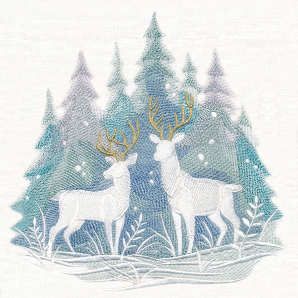 Snowfall Stillness Deer - Image 2