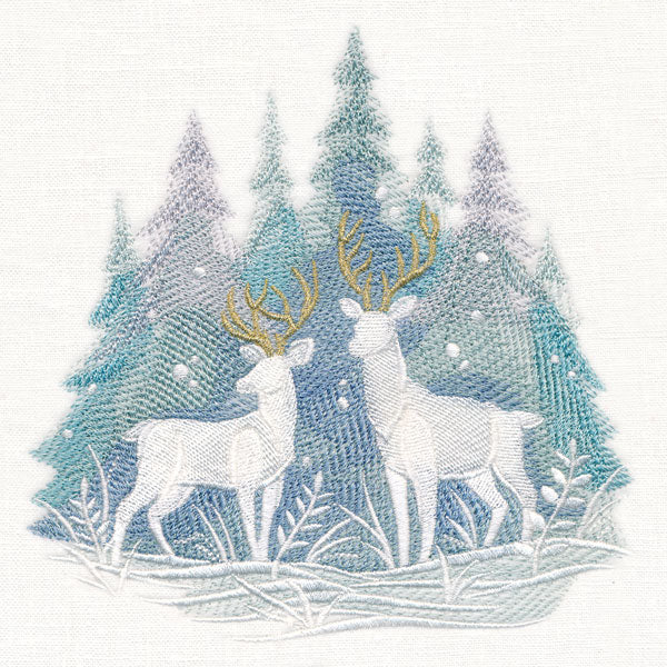 Snowfall Stillness Deer - Image 4