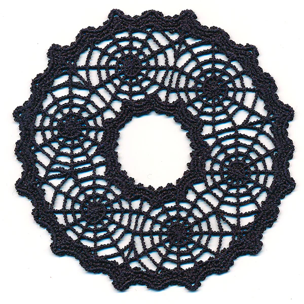 Spooky Spiderweb Doily - Open Center (Lace) - Image 3