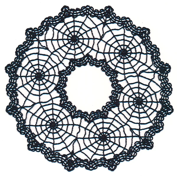 Spooky Spiderweb Doily - Open Center (Lace) - Image 9