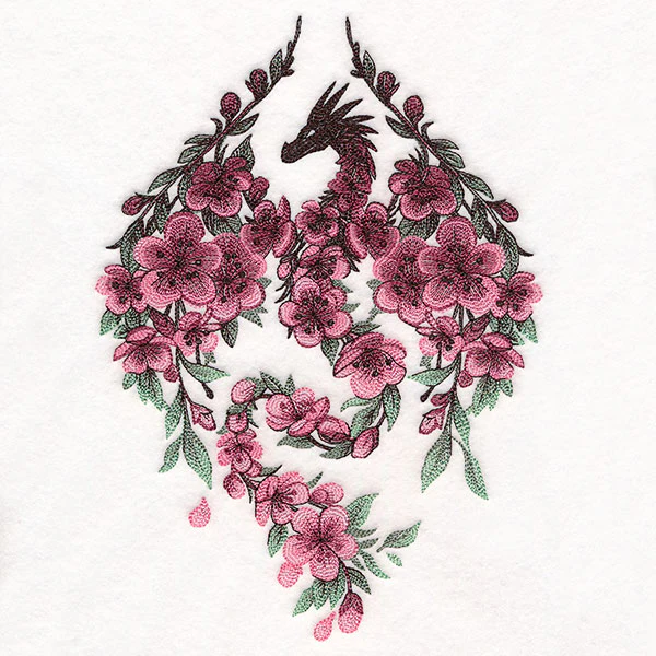 Spring Cherry Blossom Dragon