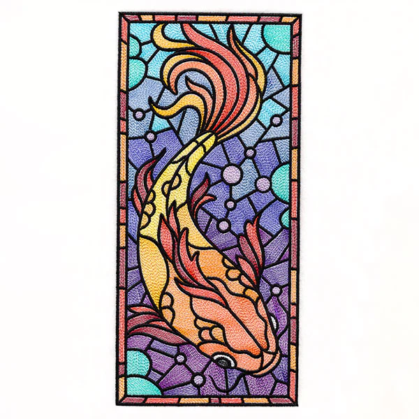 Stained Glass Koi Panel - Image 8