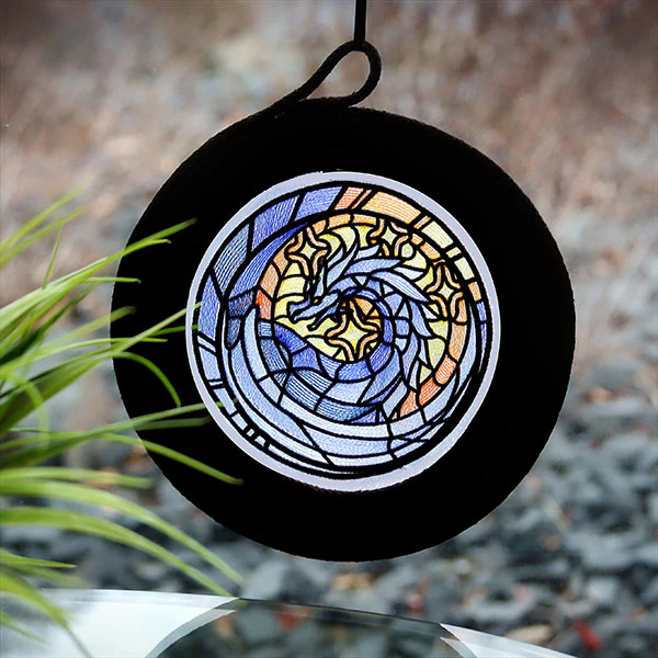 Stained Glass Medallion Dragon - Image 2