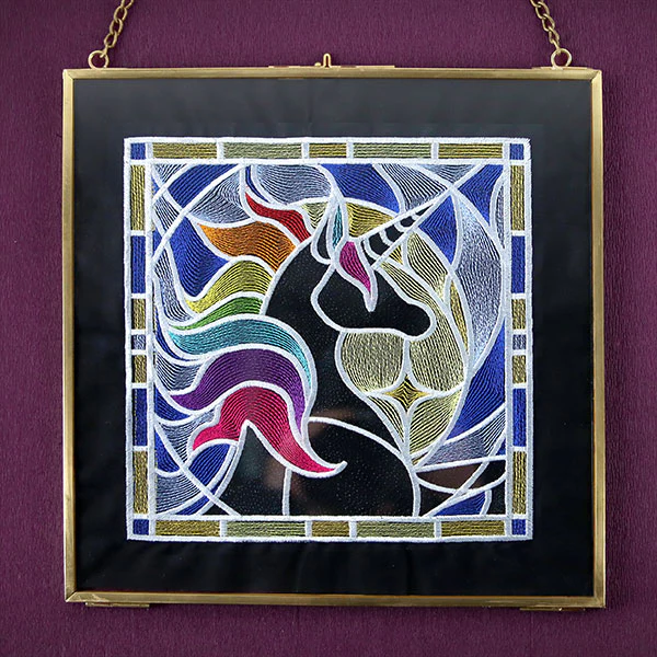 Stained Glass Unicorn Square - Image 8