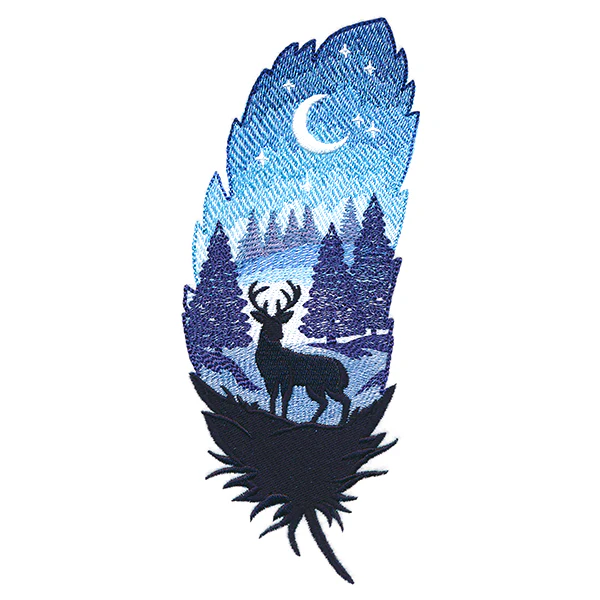 Starlight Forest Silhouette Scene - Image 5