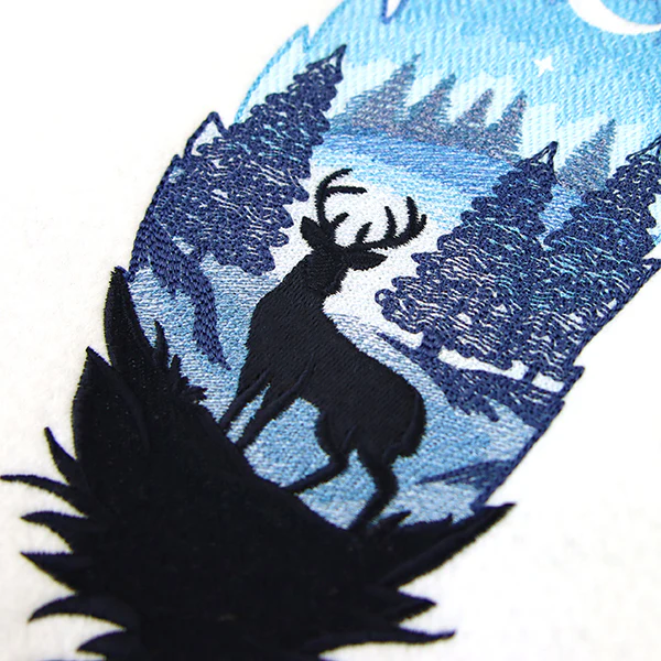 Starlight Forest Silhouette Scene - Image 6