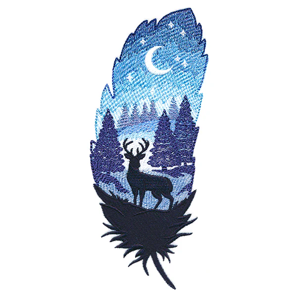Starlight Forest Silhouette Scene - Image 7