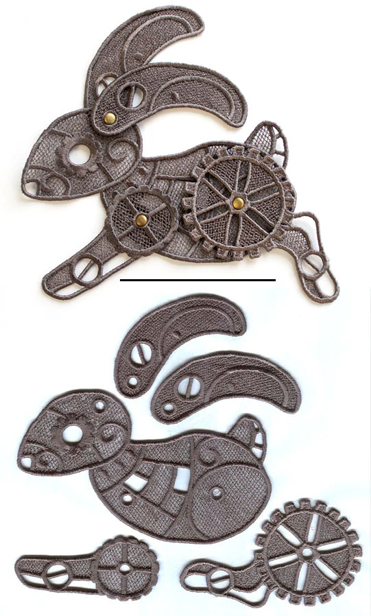 Steampunk Bunny (Lace) - Image 3