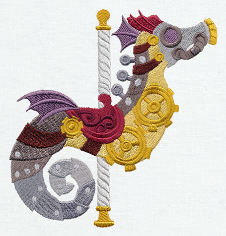 Steampunk Carousel - Seahorse - Image 4
