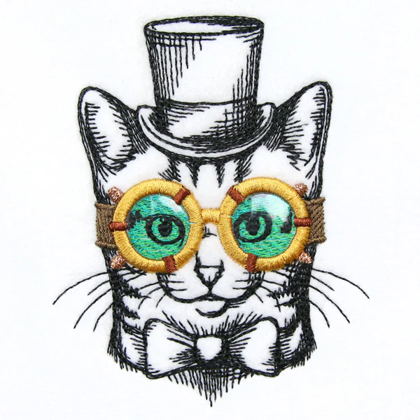 Steampunk Feline (Vinyl Applique) - Image 3