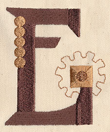 Steampunk Letter E - Uppercase - Image 2