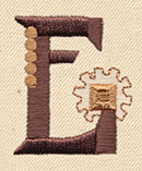 Steampunk Letter E - Uppercase - Image 4