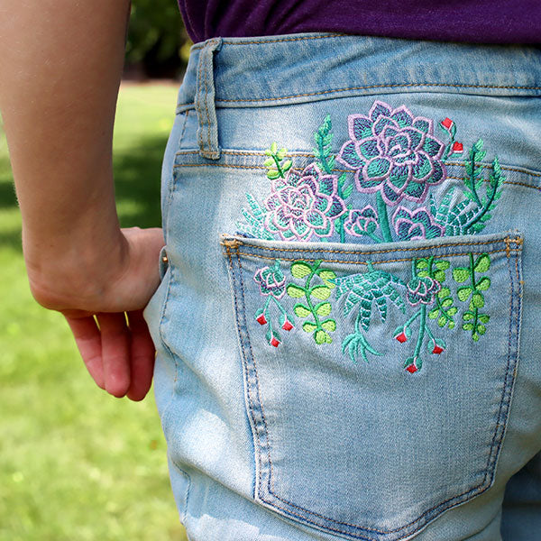 Succulent Details Flower Pocket - Image 3