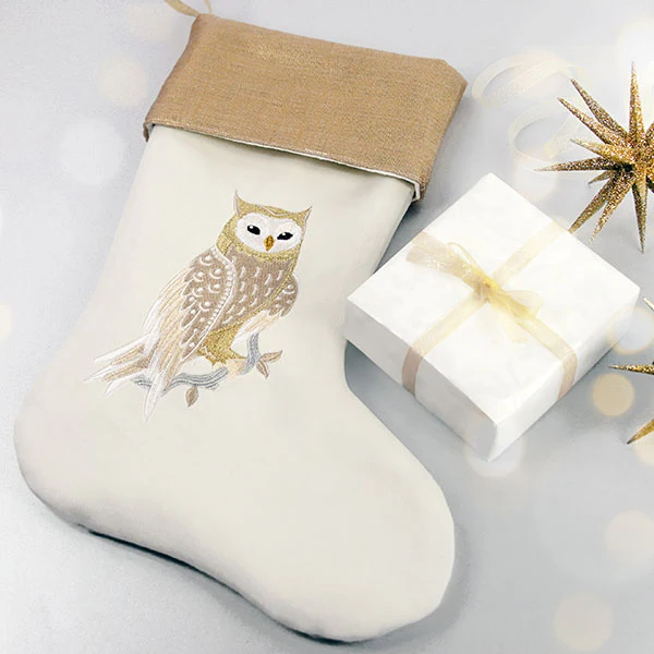 Textured for Christmas Woodland Owl - Image 6