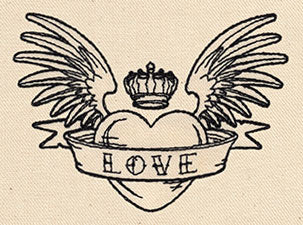 Thread Tattoos - Winged Heart - Image 3
