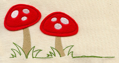 Tiny Mushrooms (Applique) - Image 3