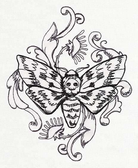 Toile Noir - Moth