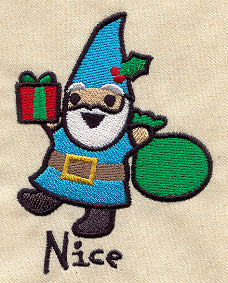Too Cute Christmas Gnome - Nice - Image 2