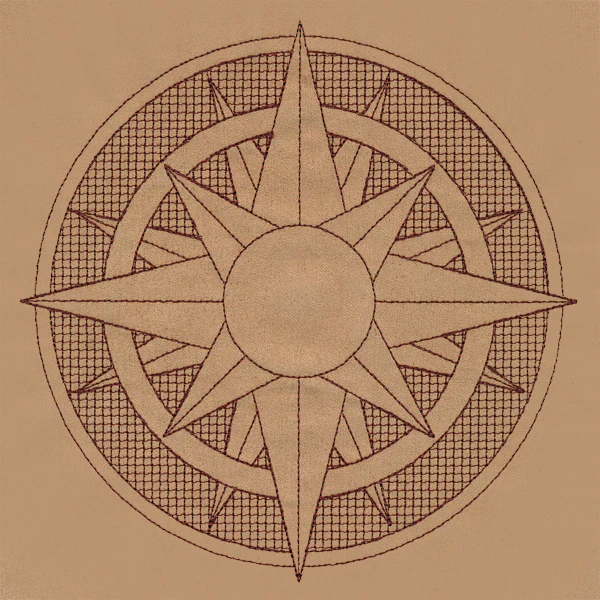 Trapunto Sun Medallion - Image 2