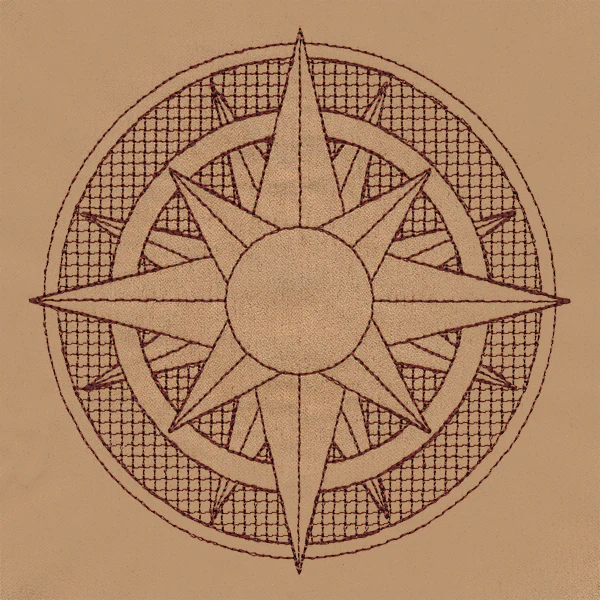Trapunto Sun Medallion - Image 4