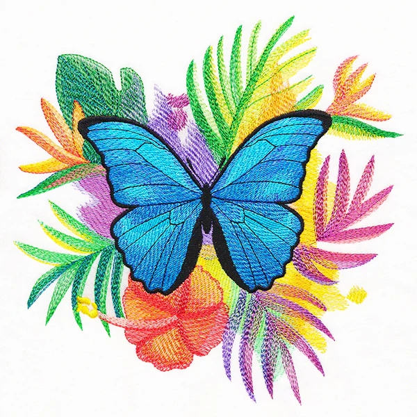Tropical Blue Morpho Butterfly - Image 2