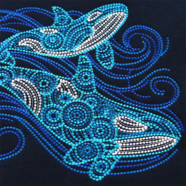 Under the Ocean Blue Mosaic Orcas - Image 8
