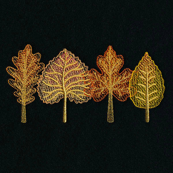 Vibrant Autumn Leaves Border - Image 10