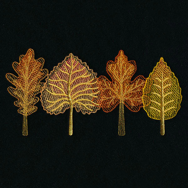 Vibrant Autumn Leaves Border - Image 13