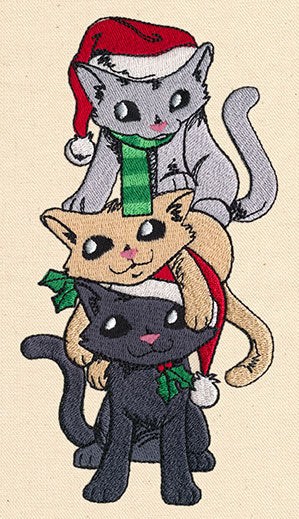 Vintage Christmas Kittens - Image 2