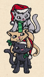 Vintage Christmas Kittens - Image 3