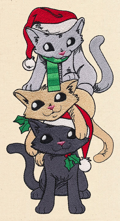 Vintage Christmas Kittens - Image 4