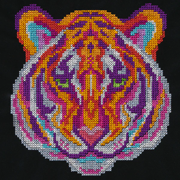 Vivid Tiger (Cross Stitch) - Image 3