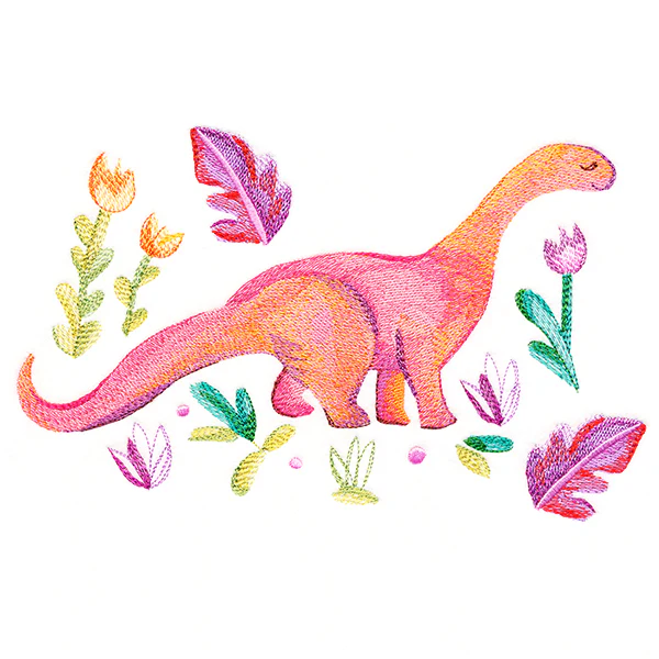 Watercolor Brontosaurus - Image 2