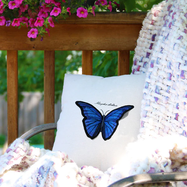 Winged Curiosities - Blue Morpho (3D Applique) - Image 7