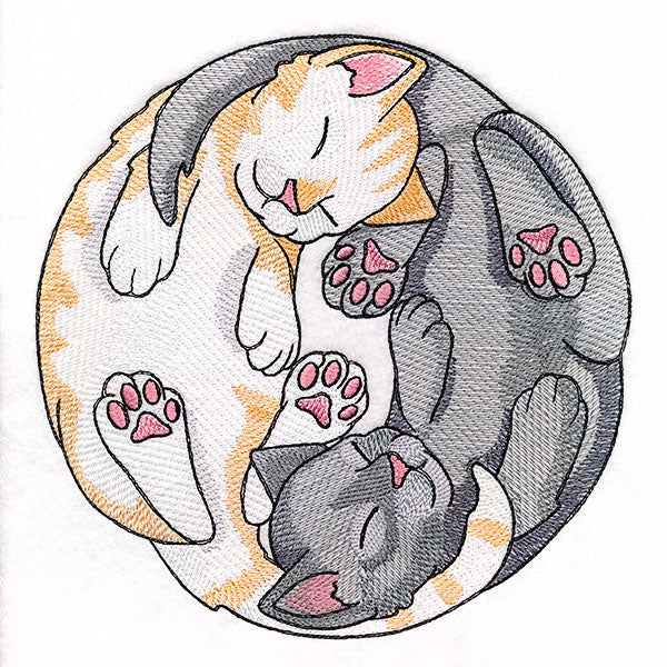 Yin Yang Sleeping Cats Circle - Image 5