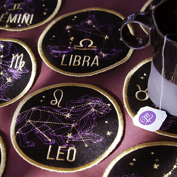 Zodiac Constellations Coaster - Libra (In-the-Hoop) - Image 2